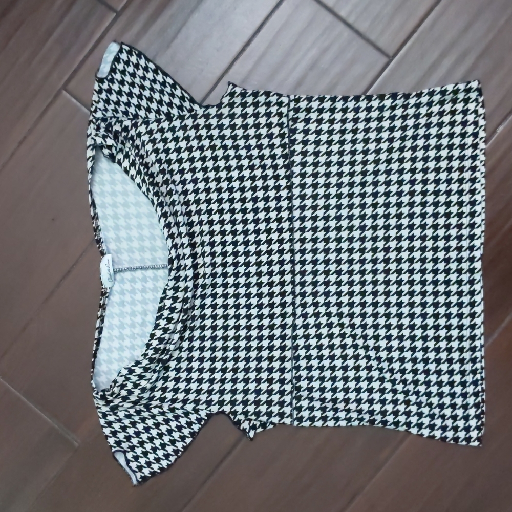 Y2K Charlotte Russe Herringbone Cowlneck Top Flutter sleeve - M